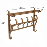 Вешалка настенная В 7Н светло-коричневый от фабрики Mebelik