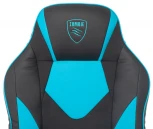 Кресло игровое Zombie GAME 17 черный/синий текстиль/эко.кожа крестовина пластик