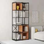 Стеллаж прямой VALE MIDI BOOKCASE LEVE (Металл/Черный) арт.LEV01147
