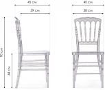 Пластиковый стул Woodville Chiavari 1 clear white 15588