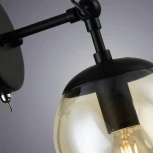 Бра Arte Lamp Bolla A1664AP-1BK (220V, выключатель, шар)