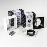 Встраиваемый светильник под гипсокартон и под LED модуль/ламп МR16 Lightstar Domino G214507BMOD (220V)