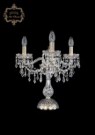 Интерьерная настольная лампа Art Classic 12.23 12.23.3.141-37.Br.Dr (220V, хрусталь, подвески, подсвечник, свеча)