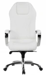 Компьютерное кресло Woodville Damian white / satin chrome 15429