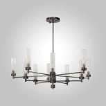 Подвесная люстра на штанге AM Group INDIGO INDIGO SP10 PEARL BLACK (220V)