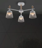 Потолочная люстра на штанге Seven Fires Olban SF3389/3C-WT-WD