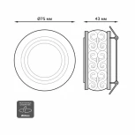 Встраиваемый точечный светильник Gauss Backlight BL090