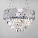 Подвесная люстра Eurosvet Ariana 10113/5 хром/прозрачный хрусталь Strotskis