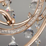 Подвесная люстра Eurosvet Collana 10096/5 золото/прозрачный хрусталь Strotskis