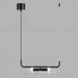 Подвесной светильник Lumion Toronto 6561/2 черный/прозрачный/металл/стекло G9 2*20W 220V (на проводе)
