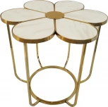 Стол журнальный IST-CASA Флер MH1804ET, 60х60х55, белый мрамор