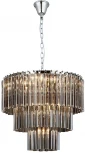 Подвесная люстра каскадная Newport 8700 8708+2/C fume (220V, на цепи)