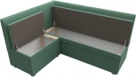 Диван кухонный угловой Уют левый угол (Зеленый/Рогожка) Лига Диванов арт.125825L