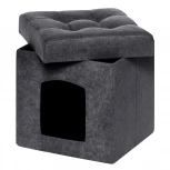 Пуфик Dreambag складной Для Животных Графит Велюр 13639