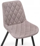 Стул Notta на металлокаркасе Баодин К Б/К крутящийся латте / черный 520607