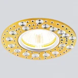 Встраиваемый точечный светильник Ambrella Алюминий С Узором A801 AL/G (220V)