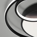 Потолочный светильник круглый светодиодный с пультом Eurosvet Jeremy 90254/1 черный (регулировка яркости, 220V)