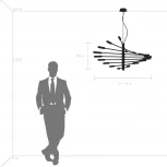 Подвесная люстра Lightstar Ragno 733187 (220V, на тросе)