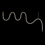 Подвесной светильник светодиодный с гибким неоном Loft It Thread 10388B Brass (220V)