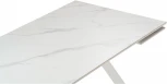 Керамический стол Woodville Габбро 140х80х76 белый мрамор / белый 530829