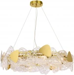 Подвесной светильник Lumion Queeny 6582/8 золотой/прозрачный, золотой металл/стекло, металл E14 8*40W 220V (на тросе)