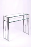 Консольный стол AllConsoles 1121-CS clear серебряный