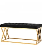 Банкетка Stool Group ИНСИГНИЯ черная велюр УТ000000884