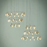 Подвесная люстра Mantra Shell 7355 (LED, 220V, подвески, на тросе)