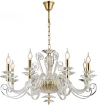 Подвесная люстра Newport 8570 8578/C gold polished (220V, на цепи, подсвечник, свеча)