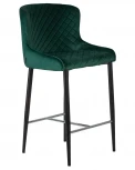 Стул полубарный DOBRIN CHRISTIAN'65 (черные ножки, зеленый велюр (V108-64))