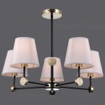 Потолочная люстра на штанге ILLUMICO IL0394-5CSQ-24 BK AB CASTOR (220V)