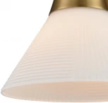 Бра Lumion Corne 8113/1W латунь/белый, металл/стекло E27 1*60W 220V