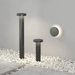 Настенный уличный светильник Denkirs Dramen DK9701-BK (LED, 220V, круглые, IP65)