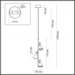 Подвесной светильник Malpa 5002/13L (LED, 220V, на тросе)
