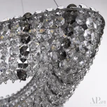 Подвесная люстра светодиодная APL LED Sicilia SH509.0.70.R.Ni.4000.Clear.731 (220V, хрусталь, на тросе)