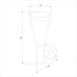 Настенный светильник уличный 1416 IP54 Elektrostandard Techno a049710 (220V, круглые)