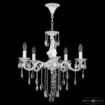 Подвесная люстра Bohemia AL7801 AL78101/5/175 B WMN (220V, хрусталь, свеча)