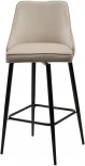 Барный стул ПАРКЕР H-06 Бежевый, велюр / черный каркас, поворот.360 град., M-City 688M05127