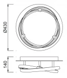 Потолочная люстра Mantra Infinity 5382 (LED, 220V, кольцо)