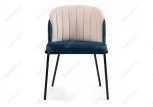 Стул Woodville на металлокаркасе Сиолим морской / кремовый / черный глянец 494470