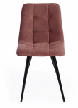 Стул CHILLY (mod. 7095-1) ткань/металл, 45x53х88 см, высота до сиденья 50 коралловый barkhat 15 /черный Tetchair 17240
