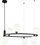 Подвесной светильник Maytoni Ring MOD013PL-06B (220V, на тросе, шарики, молекулы)