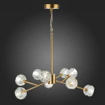 Подвесная люстра на штанге ST Luce Romano SL1166.303.09 (220V, хрусталь, на цепи, шарики, молекулы)