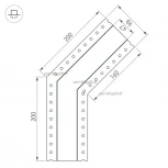 Угол SL-LINIA45-FANTOM-135 (Металл) 030102 Arlight