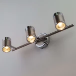 Спот на штанге Eurosvet Prime 20058/3 перламутровый сатин (220V, выключатель, круглые)