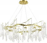 Подвесной светильник ST Luce Teardrops SL1660.203.12 Шампань/Шампань, Прозрачный G9 12*5W 4000K (220V, на тросе)