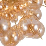 Потолочная люстра на штанге Arte Lamp Molecule A8313PL-5GO (220V, шарики, молекулы)