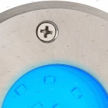 Светильник тротуарный светодиодный Horoz Safir, 1 лампа, белый с никелем и прозрачным