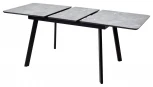 Стол АРУБА 140 СКОРПИО, стекло / ЧЕРНЫЙ