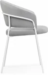 Стул на металлокаркасе Лео (Лео серый brandy light 22 / белый) Woodville арт.592485